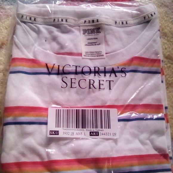 VS (Pink)  "Stripped Shirt" size  L  (reduced) - Picture 2 of 2